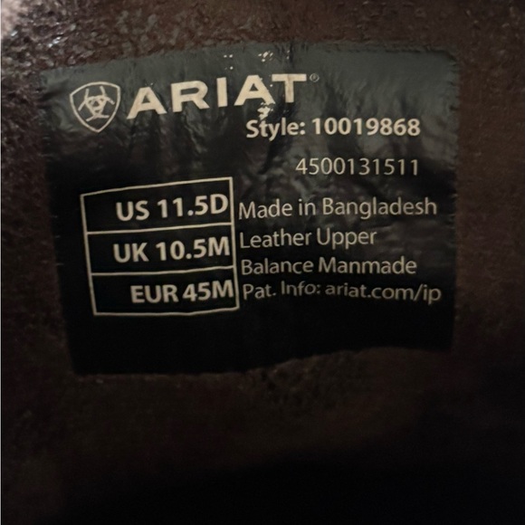 Ariat Men's Midtown Rambler Square Toe Chelsea Tan Leather Boots - Picture 7 of 7